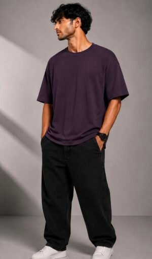 D81E962B-5A90-46A8-BF83-CC0177A08FAA Core Oversized Tee - Dusky Purple