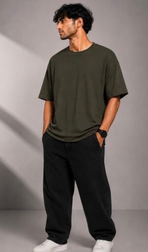 DA028E35-1466-45CD-B10C-F56384DC7F27 Core Oversized Tee - Olive Mist