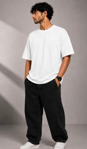 66FC705B-A1E6-4C42-BCF5-6D59BD13B30D Core Oversized Tee - Pure White