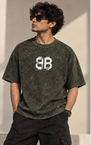Vanguard Oversized Tee – Olive Wash